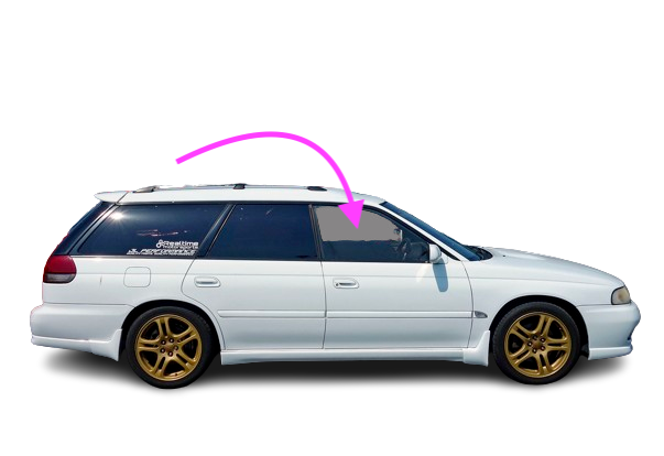 Fits: 1995-1997 Subaru Legacy 4D Sedan Passenger Front Right Door