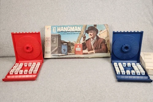 Vintage Milton Bradley Hangman Game 1976 Complete Classic Word Puzzle Board Set