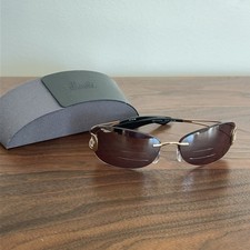 Rare SILHOUETTE 8117 Crystal Dreamwings Gold Tone Rimless Sunglasses FRAMES ONLY