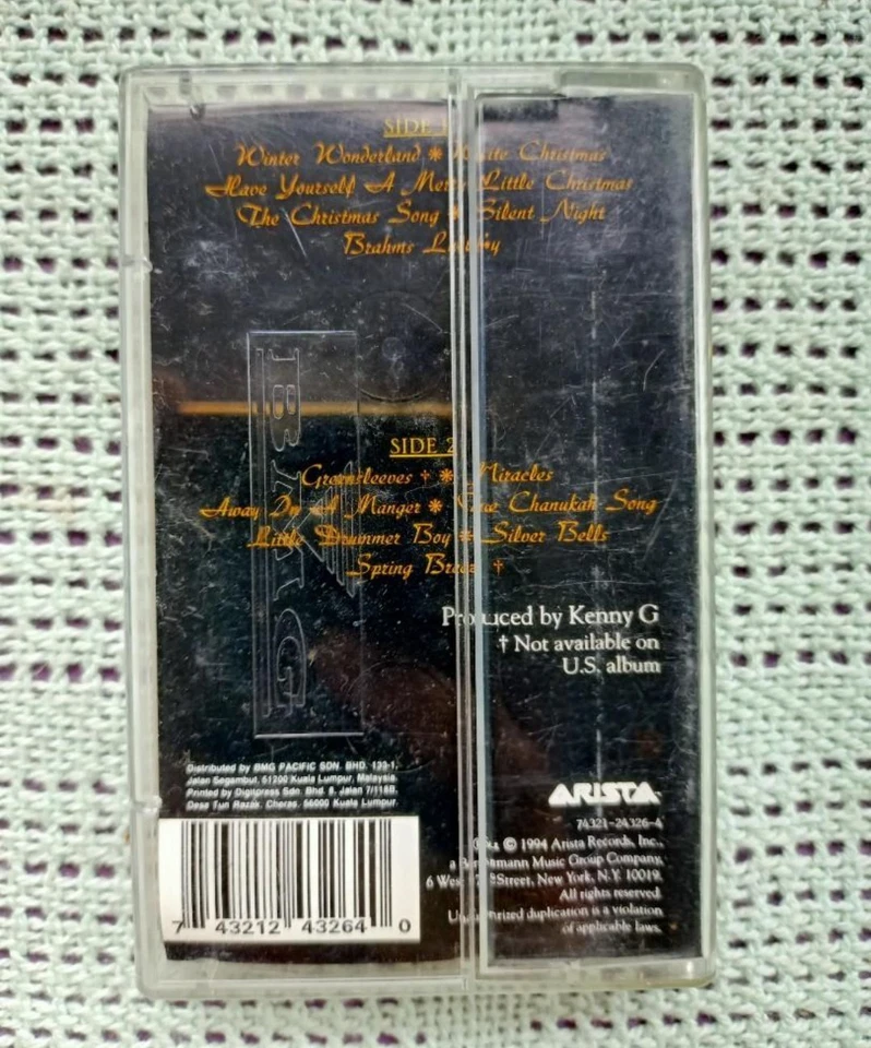 Kenny G : Miracles - The Holiday Album ( Cassette Tape ) - Image 2 of 4