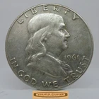 1961-D Franklin Half Dollar, 90% Silver - #C59757NQ