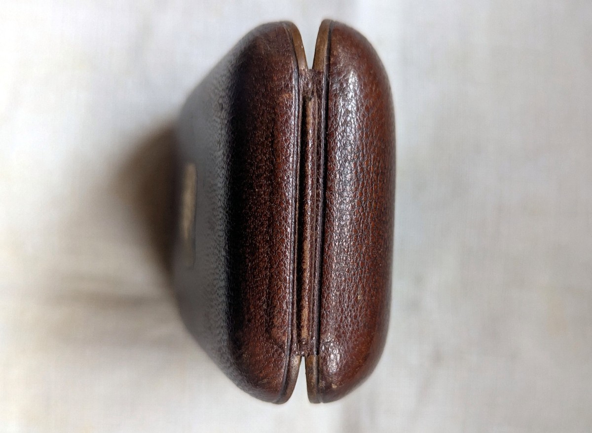 Antique Patek.Philippe & Co. Geneva Brown Leather Pocket Watch 