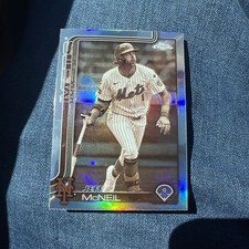 Jeff Mcneil Sepia Refractor 2025 Topps Chrome Baseball Card #167 New York Mets
