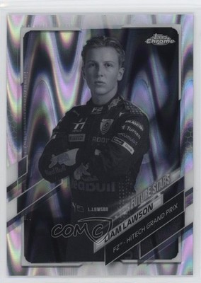 2021 Topps Chrome Formula 1 Black & White RayWave Refractor Liam Lawson #68 1d59