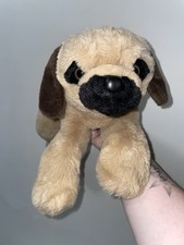 FAO Schwarz Toy Plush Lying Puggle 22"