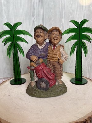 Lee Sievers Cairn Studios 1987 The Awesome Twosome Golf Player Statue Figure USA