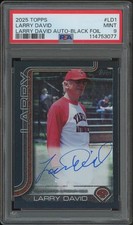 2025 Topps Baseball #LD1 Larry David Black Foil Auto #03/10 PSA 9 (MINT)