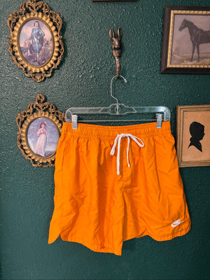 Nike Sportswear Orange Sport Essentials Men s Woven Lined Flow Shorts Large