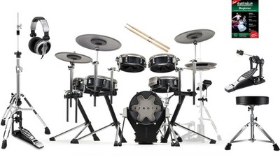 Efnote 3X  Set E-Drum Kit Set Schlagzeug Mesh Heads Digital Pad HiHat Zubehör