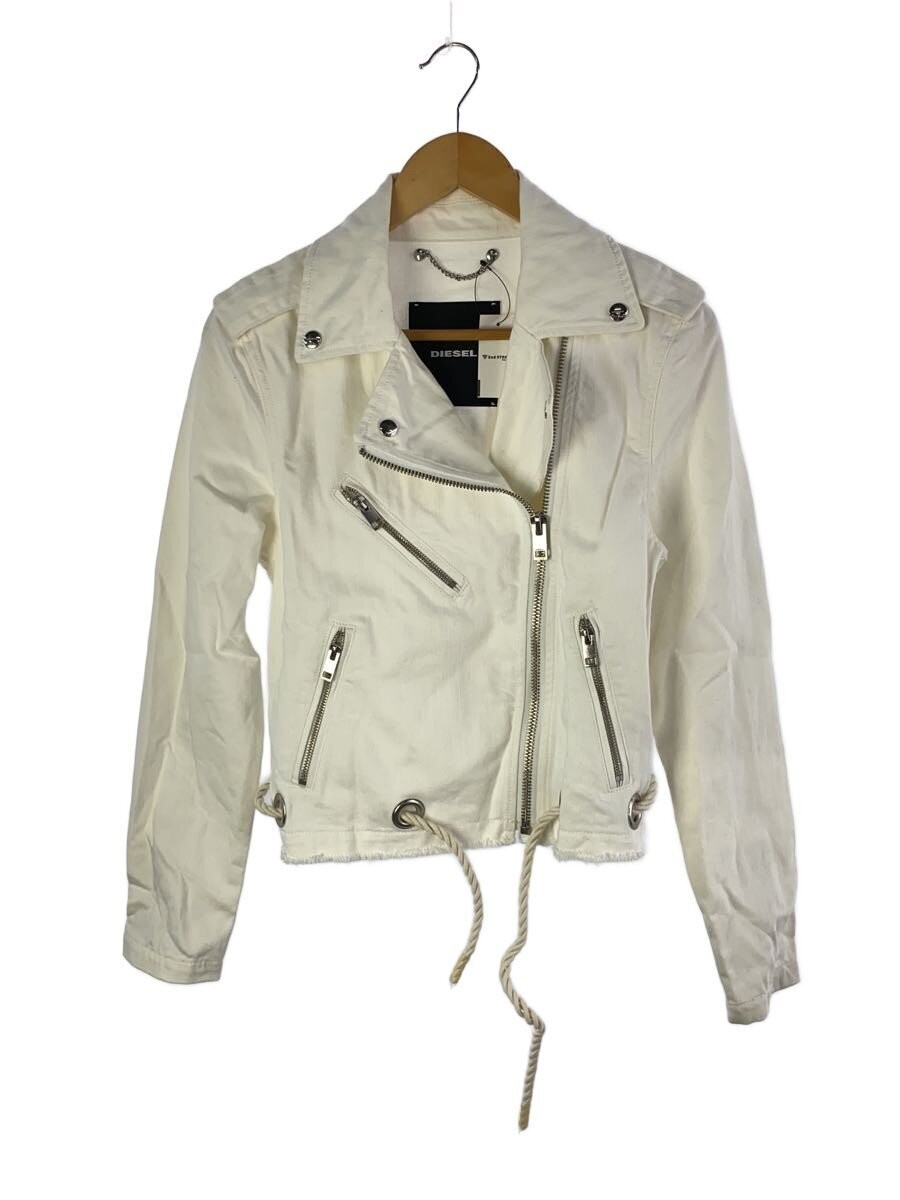 Diesel Double Riders Jacket/S/Cotton/Wht// 11901