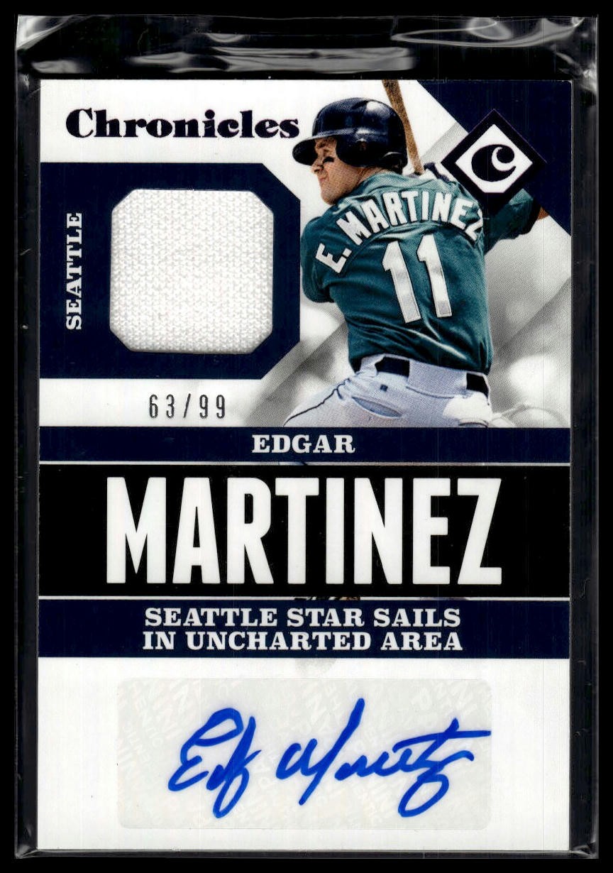 2017 Panini Chronicles #CSS-EM Edgar Martinez Signature Purple #/99
