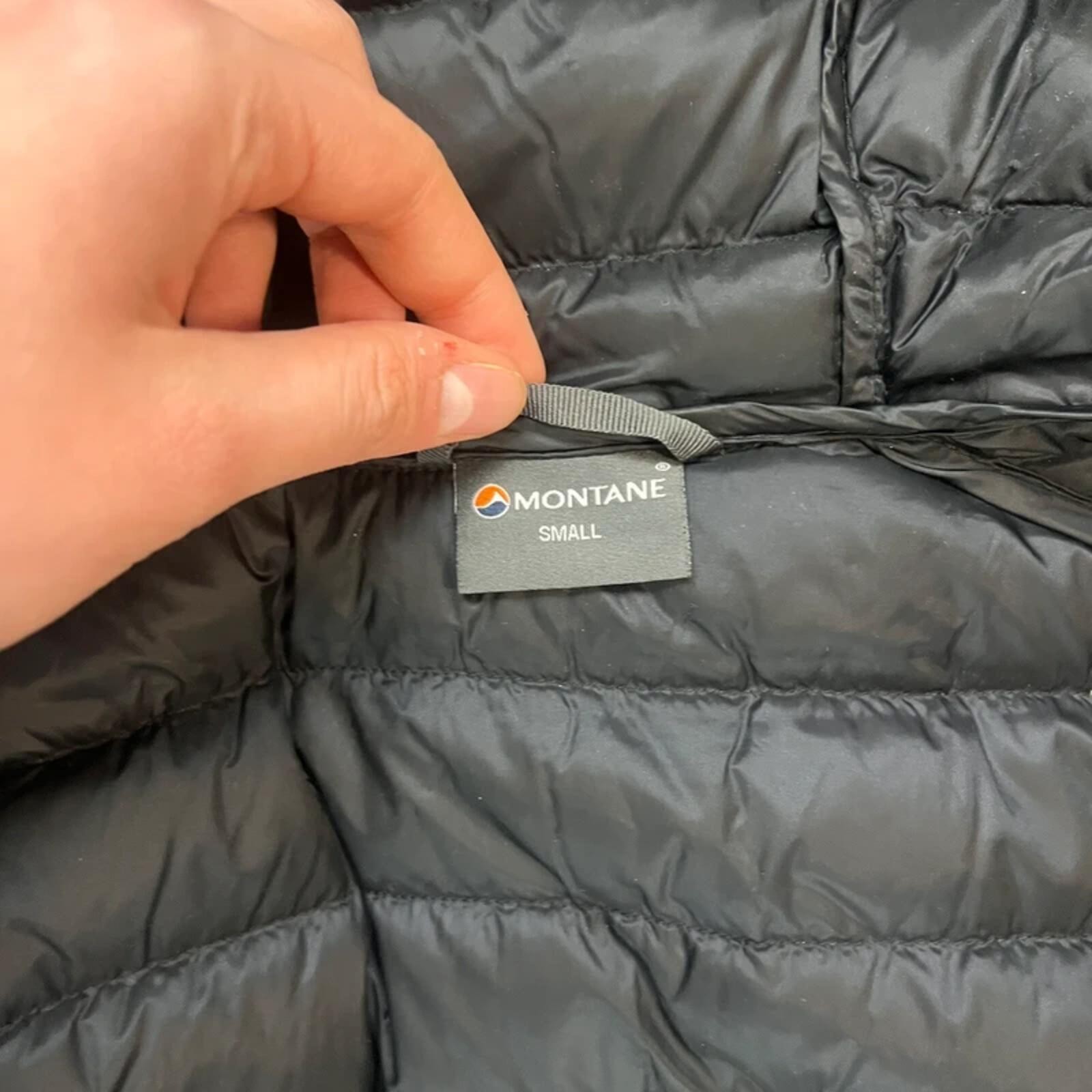 Montane Anti-Freeze Mens Down Jacket Black Hooded Puffer Pertex Quantum Small image 8