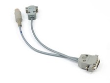 5-Pin DIN  DB9 Male to DB15 Female Y-Splitter Adapter Cable Serial RS-232