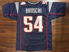 TEDY BRUSCHI NEW ENGLAND PATRIOTS HAND SIGNED JERSEY W/JSA/COA LETTER SIZE XL