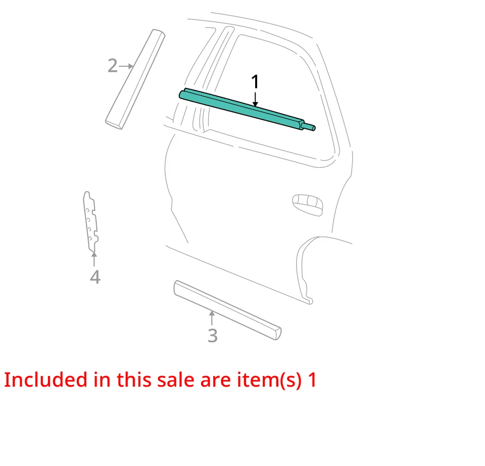 1995-2005 CHEVROLET PONTIAC CAVALIER TIRA DE VEDAÇÃO SUNFIRE ASM RR S D W 22603113 - Imagem 2 de 3