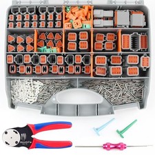 636PCS Deutsch Connector Kit 2 3 4 6 8 12 Pin DT Connectors with Deutsch Crimp