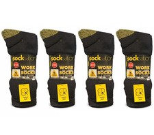 Socksation Work Socks Mega Bundle (20 Pairs) Men's Size UK 6-11, Cotton Rich