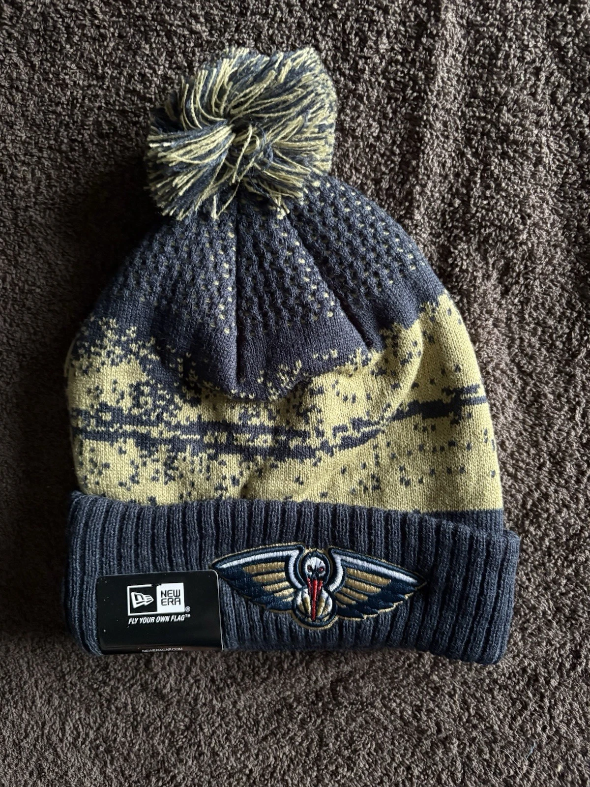 New Orleans Pelicans NBA Bobble Beanie Multicoloured & Team Logo & With Tags on