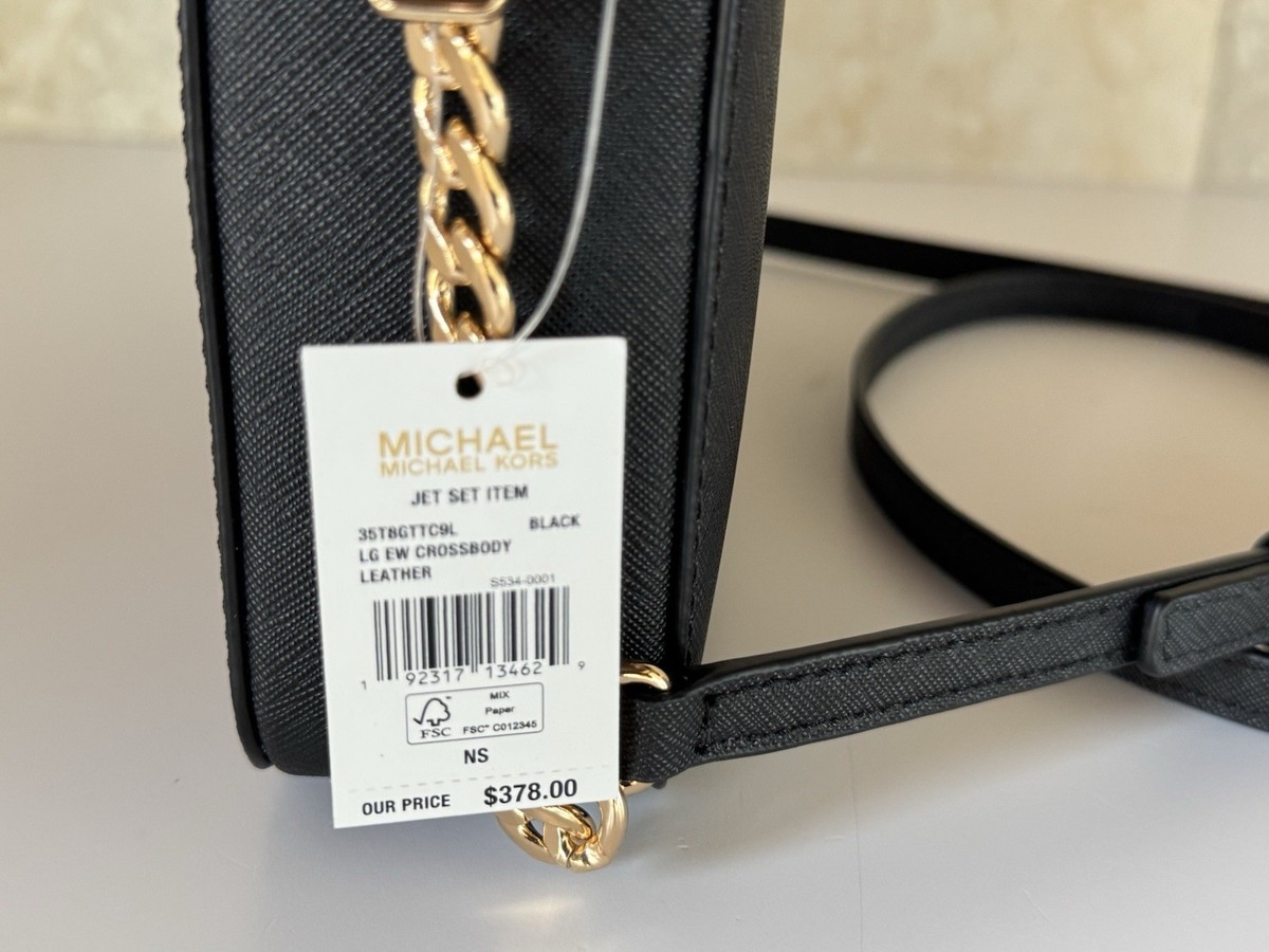 Michael Kors Jet Set Item East West Shoulder Crossbody Bag Black