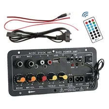 1 Set Amplifier Board Module Bluetooth USB FM Radio TF Player Audio Subwoofer
