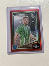 Justin Devenny RC Panini 2025 Donruss OPtic Road to FIFA WC /199 red Ireland crs