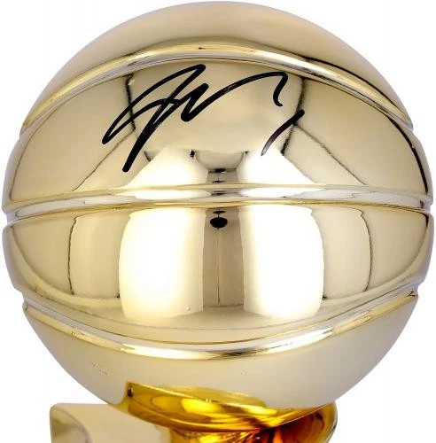 Jamal Murray Nuggets Firmado 2023 Finales Campeones 12" Larry O'Brien Réplica Trofeo Foto 2 de 2