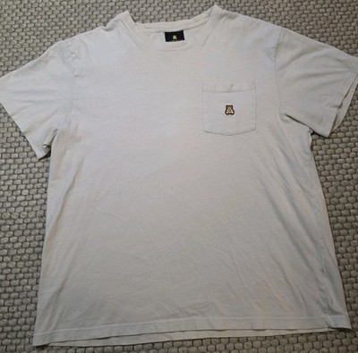 Teddy Fresh T-shirt Bear Embroidered Front Pocket Beige Men's Xl