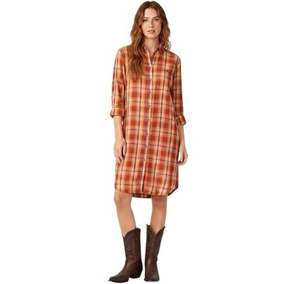 Route 66  Womens Dress Shirt Sz Medium Plaid Rodeo South Western Cow Girl Fall