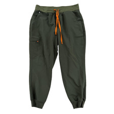 FIGS Zamora Pants Womens XL Petite Green Technical Collection Jogger Scrubs