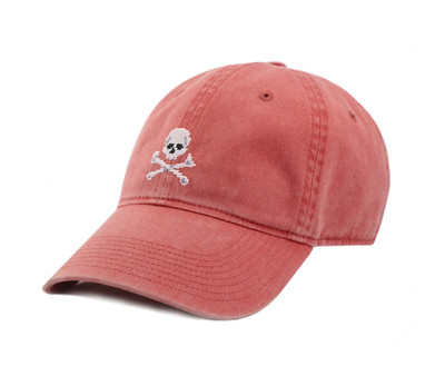 NEW Vintage Skull & Bones Hand-Stitched Hat / Baseball Cap Nantucket Red