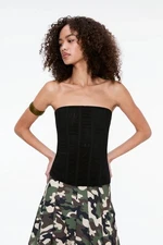 Miaou Black Libra Corset Size L