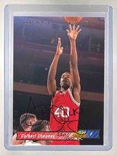 Calbert Cheaney 1993 Upper Deck #DP2 Draft Preview Rookie RC On card Auto /500
