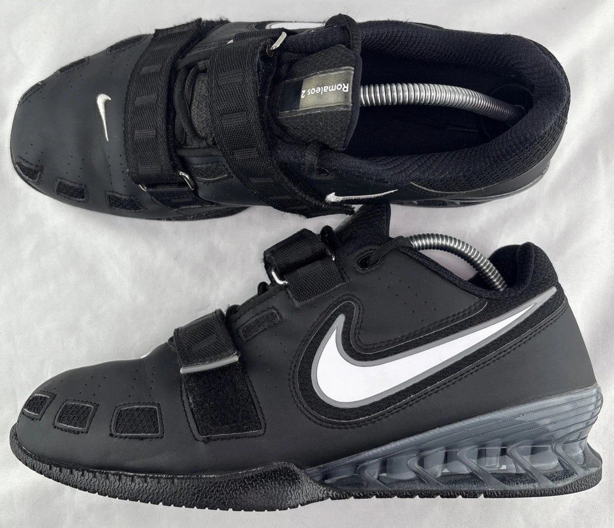 Nike Romaleos 2 Men\'s Black grey Athletic sneakers 11.5 Nike Romaleos 2 lifting shoes for sale main image 3