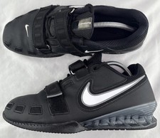Size 10.5 - Nike Romaleos 2 Black Weightlifting Powerlifting Shoes
