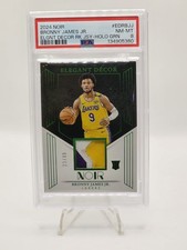Bronny James Jr 2024-25 Panini Noir Elegant Decor RC Green Patch /49 #EDR-BJJ