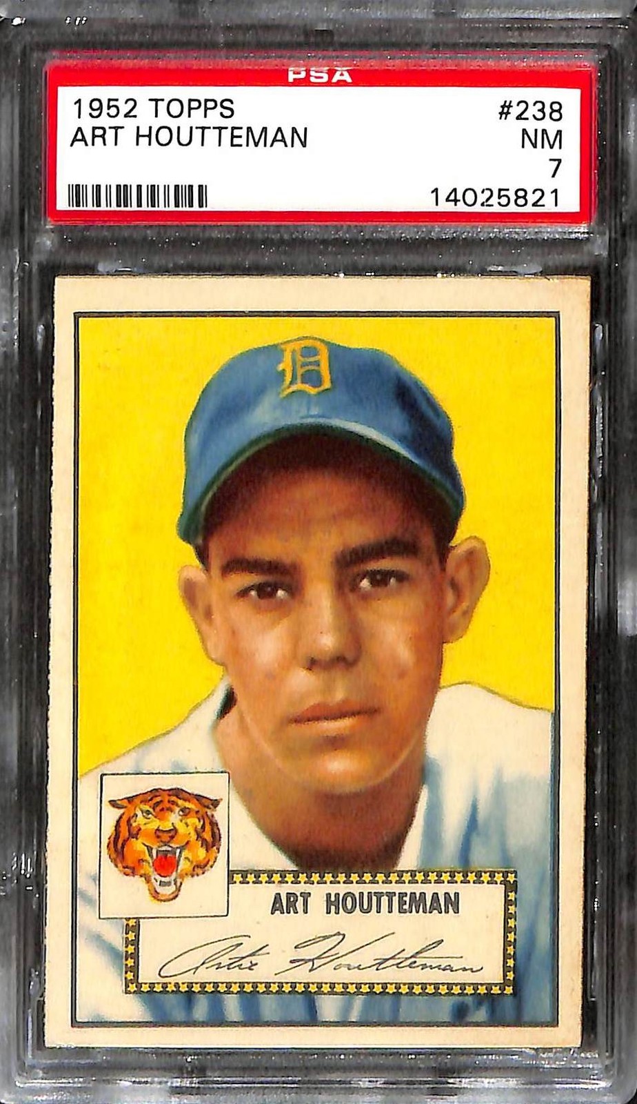 1952 TOPPS #238 ART HOUTTEMAN PSA 7 NM 14025821 