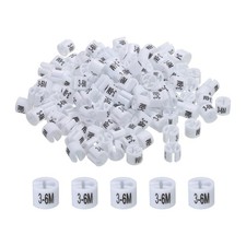 150 x Clothes Hanger Marker 3-6M White Colored Hanger Sizer Garment Tag
