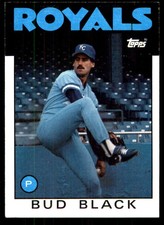 Bud Black 1986 Topps #697 Kansas City Royals MLB READ FREE SHIPPING AutographDen