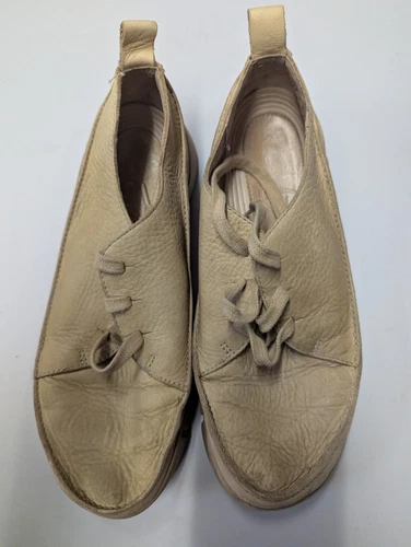 Scarpe da donna Clarks scarpe da ginnastica stringate in pelle rosa trigenica taglia UK 4 molto comode