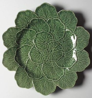 Bordallo Pinheiro Geranium Green Chop Plate  6602458