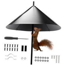 24 Inch Metal Squirrel Baffle, Metal Squirrel Baffle for Bird Feeder Pole 
