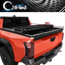 Soft Tri-fold Tonneau Cover For 2024-2026 Toyota Tacoma 5ft Truck Bed W Lamp Soft Tri-fold Tonneau Cover For 2024-2026 Toyota Tacoma 5ft Truck Bed W Lamp