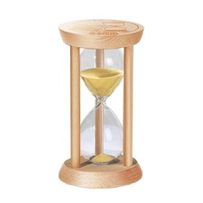 Wooden Sand Timers 2 Minute Hourglass,Stunning Glass Mini Sand Clock for Prod...