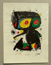 Joan Miro - Lithograph - Tribute to Polygraph - JOAN MIRÓ