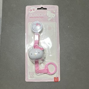 Sanrio Hello Kitty Pacifier Holder Clip Pink/White/Gray K7231