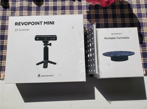Revopoint Mini 3D Scanner 0.02mm Precision, Turntable, Cables New! Open Box!