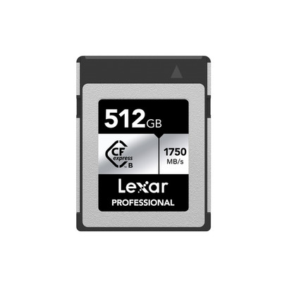Lexar CFexpress PRO Type B Silver series 512GB R1750/W1300MB/s Karte Card B-Ware