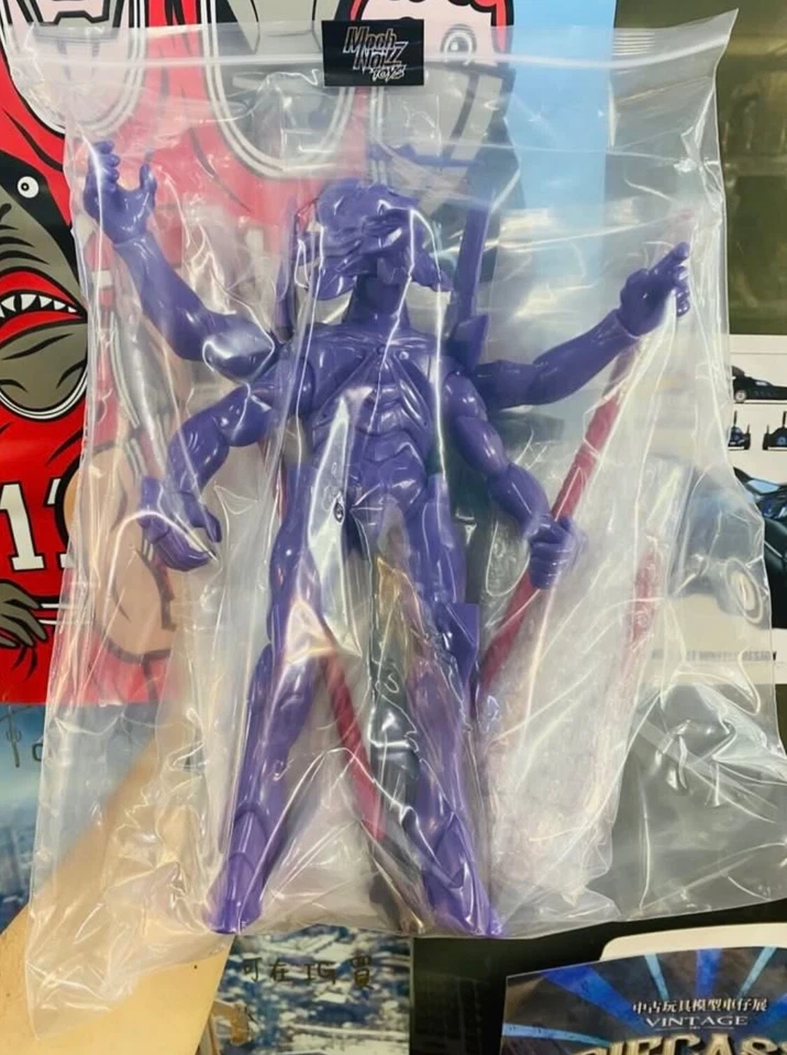 NUEVO Mechnoiz Toy Evangelion 13 Sin Pintar Ver ACGHK Limited Vinilo Sofubi Figura Foto 2 de 2
