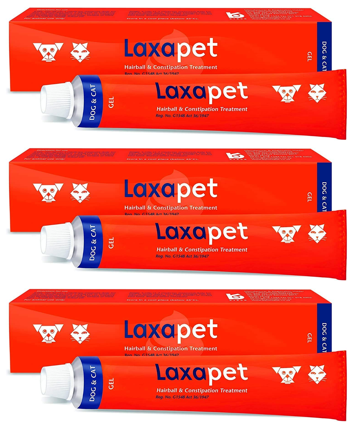 Laxapet Laxative Gel For Cat & Dog Pet Stool Softener Treatment Fish