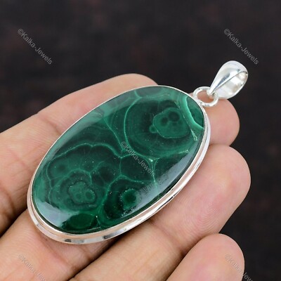 Natural Russian Malachite Gemstone Jewelry 925 Sterling Silver